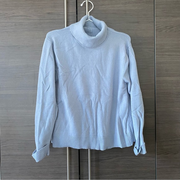 Light Blue Turtleneck Sweater - Picture 1 of 4